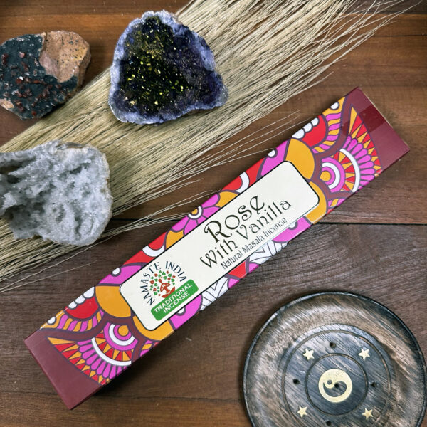 Kadzidełko Masala Namaste Mandala – Róża i Wanilia