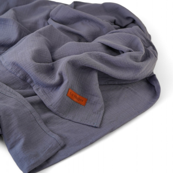 Zestaw do joga nidra, shavasana – muślinowy – Grey Blue