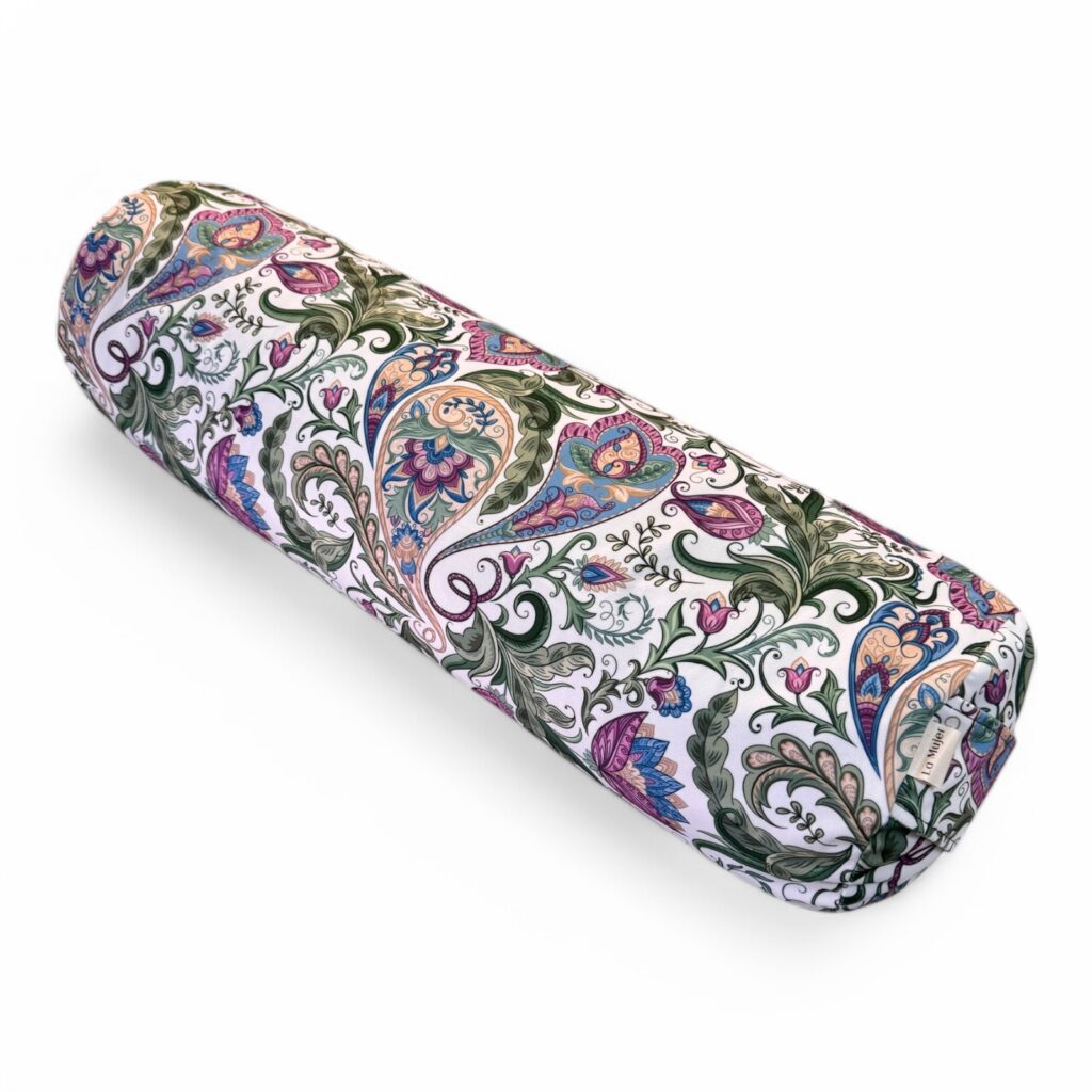 Wałek do jogi z gryką, bolster- Botanical