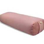 Wałek do jogi z gryką, bolster- różowy