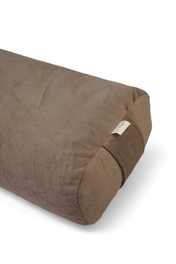 Wałek do jogi z gryką, bolster – latte