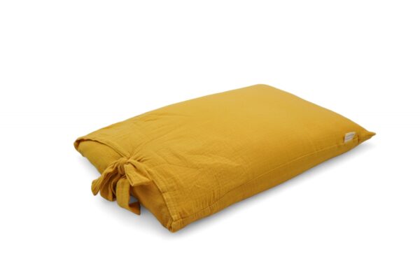 Poduszka z łuską gryki , naturalna , muślin bawełniany 50×35 cm – sun