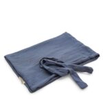 Poszewka na poduszkę - muślin bawełniany GREY BLUE
