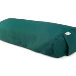 Wałek do jogi z gryką, bolster - green cotton