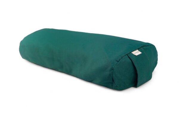 Wałek do jogi z gryką, bolster – green cotton
