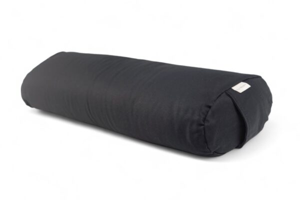 Wałek do jogi z gryką, bolster – black cotton