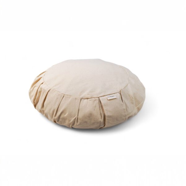 Poduszka do medytacji, zafu z gryką - natural cotton flat