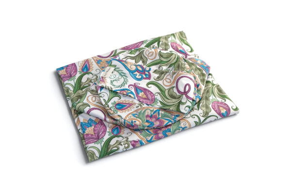 Pokrowiec na wałek z łuską gryki, bolster – botanical